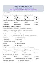 Đề thi giữa kì 1 Tiếng Anh 11 Friends Global - Đề số 2